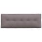 Preview: Rücken Kissen Taupe 140 x 19 x 50 cm Stoff