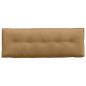 Preview: Rücken Kissen Braun 140 x 50 cm Cordstoff