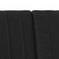 Preview: Gepolstertes Kopfteil Schwarz 150 cm Massives Kiefernholz