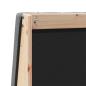 Preview: Gepolstertes Kopfteil Dunkelgrau 135 cm Massives Kiefernholz