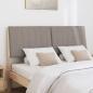Preview: Gepolstertes Kopfteil Taupe 135 cm Massives Kiefernholz