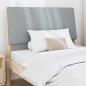 Preview: Gepolstertes Kopfteil Hellgrau 100 cm Massives Kiefernholz