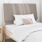 Preview: Gepolstertes Kopfteil Taupe 100 cm Massives Kiefernholz