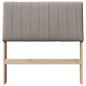 Preview: Gepolstertes Kopfteil Taupe 90 cm Massives Kiefernholz