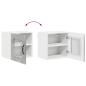 Preview: Küchenhängeschrank mit Regal 2 pcs Beton Grau 40 x 31 x 40 cm