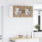 Preview: Küchenhängeschrank mit Tür 2 pcs Artisan-Eiche 40 x 31 x 40 cm