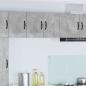 Preview: ARDEBO.de - Küchenhängeschrank mit Regal 2 pcs Beton Grau 30 x 31 x 40 cm