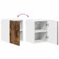 Preview: Küchenhängeschrank 2 pcs Geräucherte Eiche 30 x 31 x 40 cm