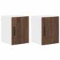 Preview: Küchenhängeschrank 2 pcs Braun Eichen-Optik 30 x 31 x 40 cm