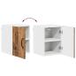Preview: Küchenhängeschrank Altholz 30 x 31 x 40 cm Holzwerkstoff