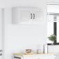 Preview: Küchenhängeschrank mit Tür 2 pcs Hochglanz Weiß 40 x 31 x 40 cm