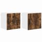Preview: Küchenhängeschrank 2 pcs Geräucherte Eiche 40 x 31 x 40 cm