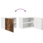Preview: Küchenhängeschrank 2 pcs Geräucherte Eiche 50 x 31 x 40 cm