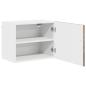 Preview: Küchenhängeschrank 2 pcs Geräucherte Eiche 50 x 31 x 40 cm