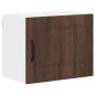 Preview: Küchenhängeschrank mit Regal Braun Eichen-Optik 50 x 31 x 40 cm