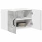 Preview: Küchenhängeschrank mit Regal 2 pcs Beton Grau 60 x 31 x 40 cm