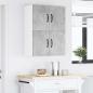Preview: Küchenhängeschrank mit Regal 2 pcs Beton Grau 60 x 31 x 40 cm