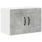 Preview: Küchenhängeschrank mit Regal 2 pcs Beton Grau 60 x 31 x 40 cm