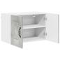 Preview: Küchenhängeschrank mit Regal 2 pcs Beton Grau 60 x 31 x 40 cm