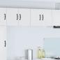 Preview: ARDEBO.de - Küchenhängeschrank mit Tür 2 pcs Hochglanz Weiß 60 x 31 x 40 cm
