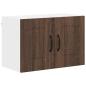 Preview: Küchenhängeschrank mit Regal Braun Eichen-Optik 60 x 31 x 40 cm