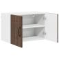 Preview: Küchenhängeschrank mit Regal Braun Eichen-Optik 60 x 31 x 40 cm