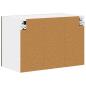 Preview: Küchenhängeschrank mit Regal Braun Eichen-Optik 60 x 31 x 40 cm