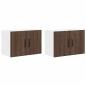 Preview: Küchenhängeschrank 2 pcs Braun Eichen-Optik 60 x 31 x 40 cm