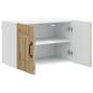 Preview: Küchenhängeschrank mit Tür 2 pcs Artisan-Eiche 60 x 31 x 40 cm