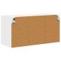 Preview: ARDEBO.de - Küchenhängeschrank mit Regal Weiß 80 x 31 x 40 cm Holzwerkstoff