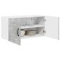 Preview: Küchenhängeschrank Beton Grau 80 x 31 x 40 cm Holzwerkstoff