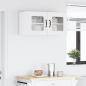 Preview: Küchenhängeschrank mit Regal Weiß 80 x 31 x 40 cm Holzwerkstoff