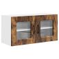 Preview: Küchenhängeschrank mit Regal Geräucherte Eiche 80 x 31 x 40 cm