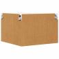 Preview: Küchenhängeschrank mit Regal Geräucherte Eiche 57 x 57 x 40 cm
