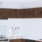 Preview: ARDEBO.de - Küchenhängeschrank mit Regal Braun Eichen-Optik 57 x 57 x 40 cm