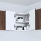 Preview: Küchenhängeschrank mit Regal Braun Eichen-Optik 57 x 57 x 40 cm