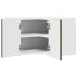 Preview: Küchenhängeschrank mit Regal Braun Eichen-Optik 57 x 57 x 40 cm