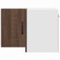 Preview: Küchenhängeschrank mit Regal Braun Eichen-Optik 57 x 57 x 40 cm