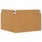 Preview: Küchenhängeschrank mit Regal Braun Eichen-Optik 57 x 57 x 40 cm