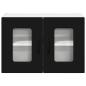 Preview: Küchenhängeschrank 2 pcs Schwarz 60 x 31 x 40 cm Holzwerkstoff