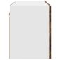 Preview: Küchenhängeschrank mit Regal Geräucherte Eiche 60 x 31 x 40 cm