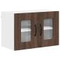 Preview: Küchenhängeschrank mit Regal Braun Eichen-Optik 60 x 31 x 40 cm