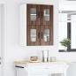 Preview: Küchenhängeschrank mit Regal Braun Eichen-Optik 60 x 31 x 40 cm
