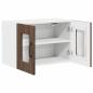Preview: Küchenhängeschrank mit Regal Braun Eichen-Optik 60 x 31 x 40 cm