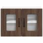Preview: Küchenhängeschrank mit Regal Braun Eichen-Optik 60 x 31 x 40 cm