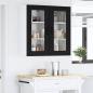 Preview: Küchenhängeschrank Schwarz 40 x 31 x 80 cm Holzwerkstoff