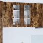 Preview: ARDEBO.de - Küchenhängeschrank 2 pcs Geräucherte Eiche 40 x 31 x 80 cm