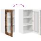Preview: Küchenhängeschrank 2 pcs Geräucherte Eiche 40 x 31 x 80 cm
