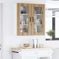 Preview: Küchenhängeschrank mit Tür 2 pcs Artisan-Eiche 40 x 31 x 80 cm