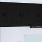 Preview: ARDEBO.de - Küchenhängeschrank 2 pcs Schwarz 30 x 31 x 80 cm Holzwerkstoff